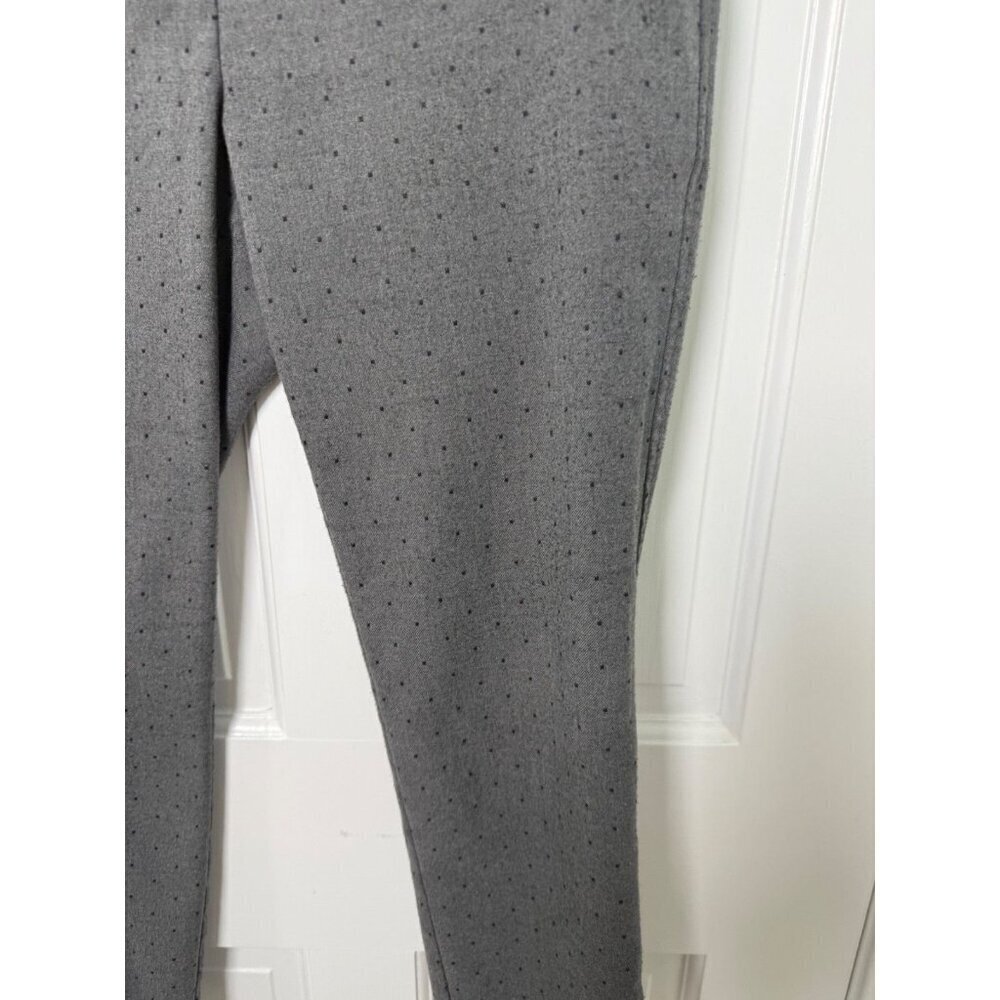 LOFT Petite Marisa Women's Grey with Black Dots Pant Size 4P - Picture 2 of 13